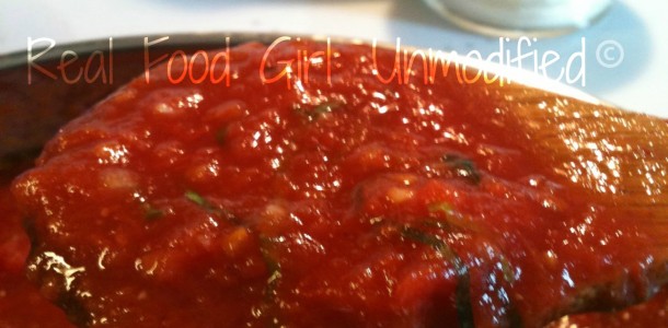 Organic Marinara Sauce by Real Food Girl: Unmodified