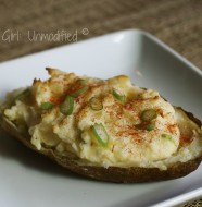 Cheesy twice-baked awesomeness. Real Food Girl: Unmodified