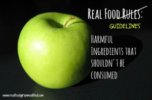 Real Food Guidelines by Real Food Girl- Unmodified. Stop stressing over rules!