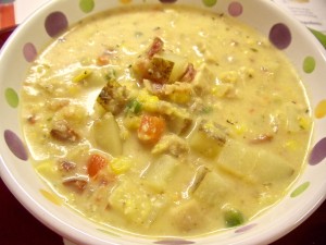 Jalapeno Chicken Corn Chowder. (it has bacon!!) This is cheap to make and easy to prepare! #Real Food Girl: Unmodified
