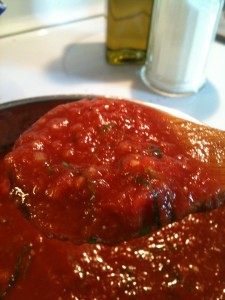 My homemade marinara sauce. Gotta love the from scratch sauces! It's Sunday Gravy at its finest! #Real Food Girl: Unmodified