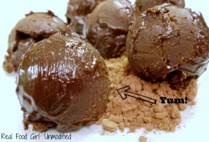 Real Food Girl: Unmodified Hot Chocolate Truffle Balls- Organic and non-GMO!