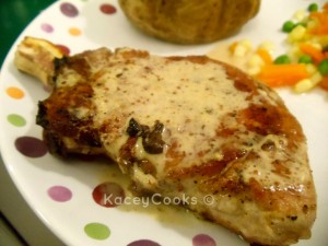 Your friends will think you're a professional chef! Frenched pan-seared pork chops with a mustard cream sauce. Succulant and amazing. Easy to make, very few ingredients and they're GMO-Free/Organic #Real Food Girl: Unmodified
