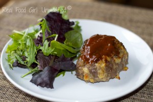 Not yo' Momma's meatloaf! Cheddar-bacon BBQ meatloaves! Organic and GMO-Free. #Real Food Girl: Unmodified