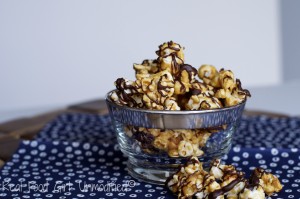 Sea Salted Caramel Corn with Dark Chocolate Drizzle?! Yes Please!! From Real Food Girl: Unmodified