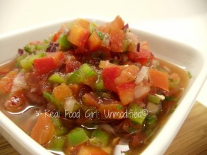 Fresh Organic Garden Salsa.  This stuff is pure happiness!  #Real Food Girl: Unmodified