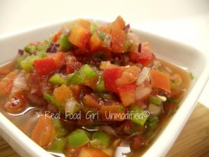 Fresh Organic Garden Salsa. This stuff is pure happiness! #Real Food Girl: Unmodified