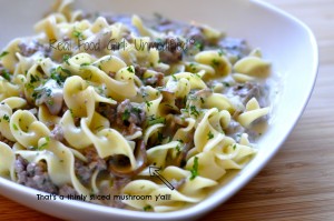 Creamy Mushroom & Beef Stroganoff from Real Food Girl: Unmodified. It's organic and it's spectacular!