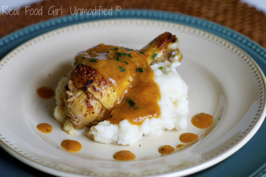 Paprika Chicken with Mashed Potatoes and Gravy