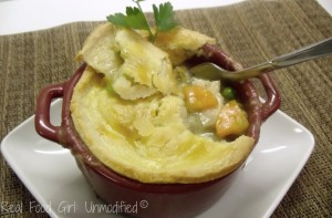 Chicken Pot Pies with Herbes de Provence. Soul food made without GMOs! A fun, French twist on a comfort classic!