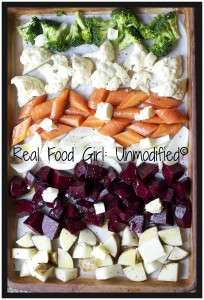 Organic roasted veggies. Look at the color! Real Food Girl: Unmodified