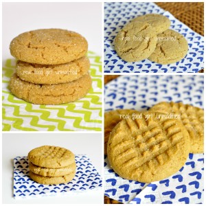 Soft & Chewy Peanut Butter Cookies. Organic and featured on Real Food Girl: Unmodified