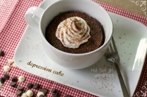 Chocolate Depression Cake in a Mug-- by Real Food Girl: Unmodified