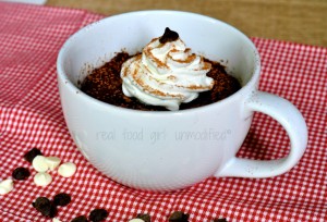 Chocolate Depression Cake in a Mug-- by Real Food Girl: Unmodified