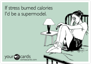 if stress burned calories