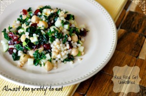 Real Food Girl: Unmodified--Citrus Kale Couscous Salad