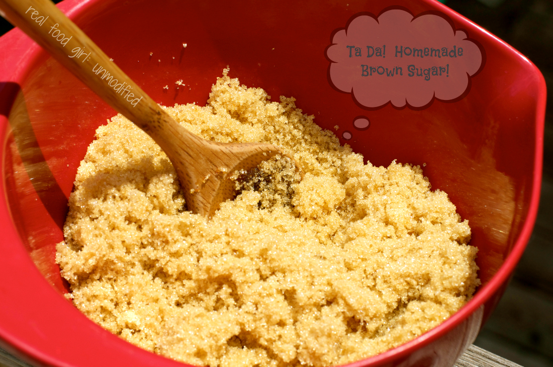 Homemade Organic Brown Sugar by Real Food GIrl: Unmodified