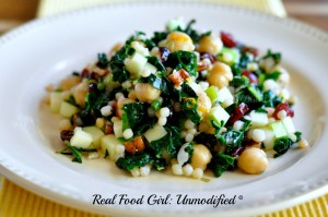 Real Food Girl: Unmodified--Citrus Kale Couscous Salad
