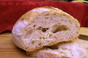 Organic No-Knead Rustic Bread by Real Food Girl: Unmodified