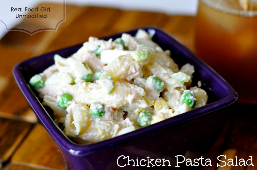 Organic Chicken Pasta Salad--Real Food Girl: Unmodified