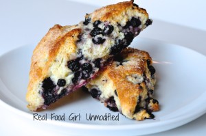 Spectacular Blueberry Scones by Real Food Girl: Unmodified