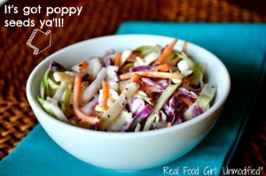 Apple Poppy Seed Coleslaw by Real Food Girl: Unmodified