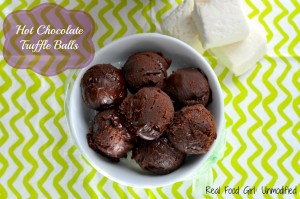Real Food Hot Chocolate Truffle Balls by Real Food Girl: Unmodified. These make the most fantastic hot chocolate.
