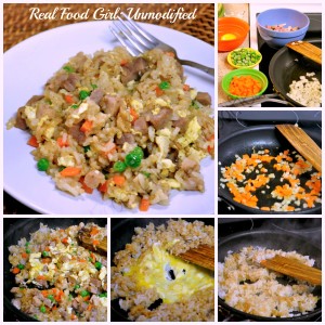 Real Food Pork Fried Rice by Real Food Girl: Unmodified Quick and Easy, Gotta try!!