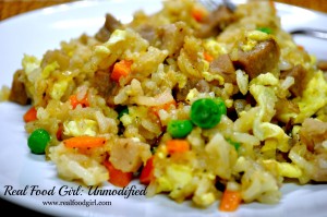 Real Food Pork Fried Rice by Real Food Girl: Unmodified Quick and Easy, Gotta try!!