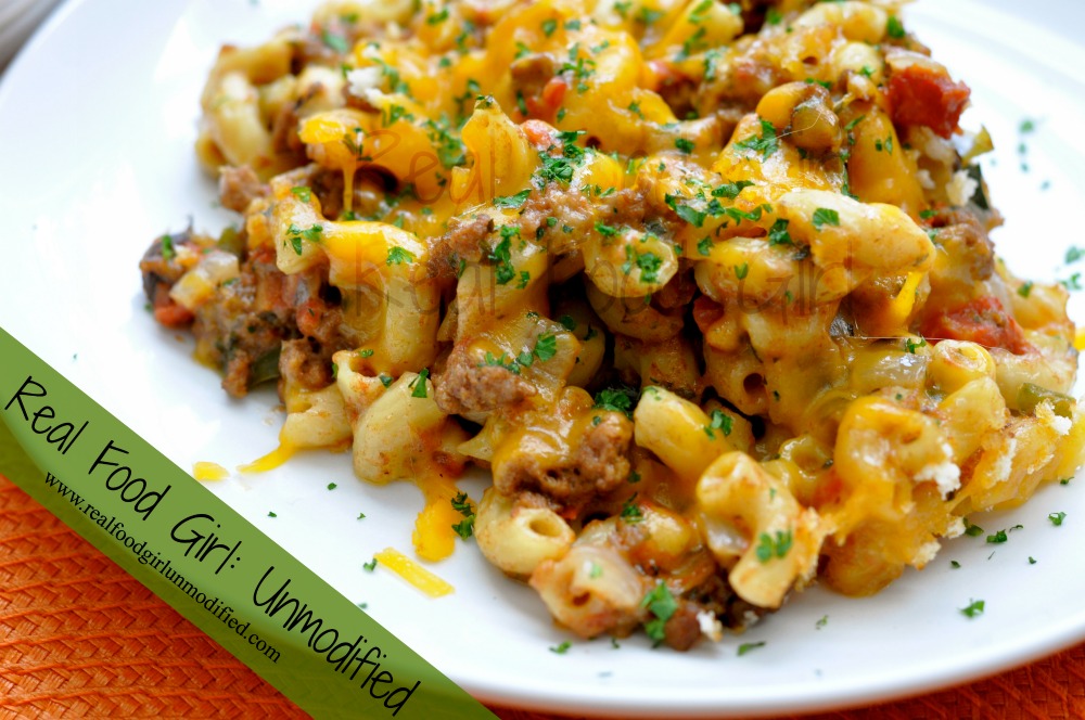 Real Food Tex-Mex Pasta Bake |