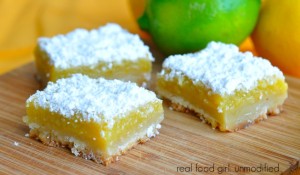Real Food Triple Citrus Dessert Bars- like lemon bars on steroids by Real Food Girl: Unmodified