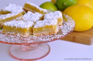 Triple Citrus Bars by Real Food Girl Unmodified- Not your normal boring lemon bars!