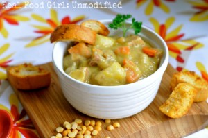 Real Food Hearty Split Pea Soup with Ham by Real Food Girl Unmodified- This looks amazing!