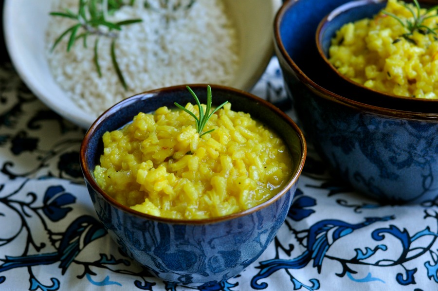 Real Food Girl Unmodified Guest Posts for Mommypotamus- Risotto alla Milanese with Herbs
