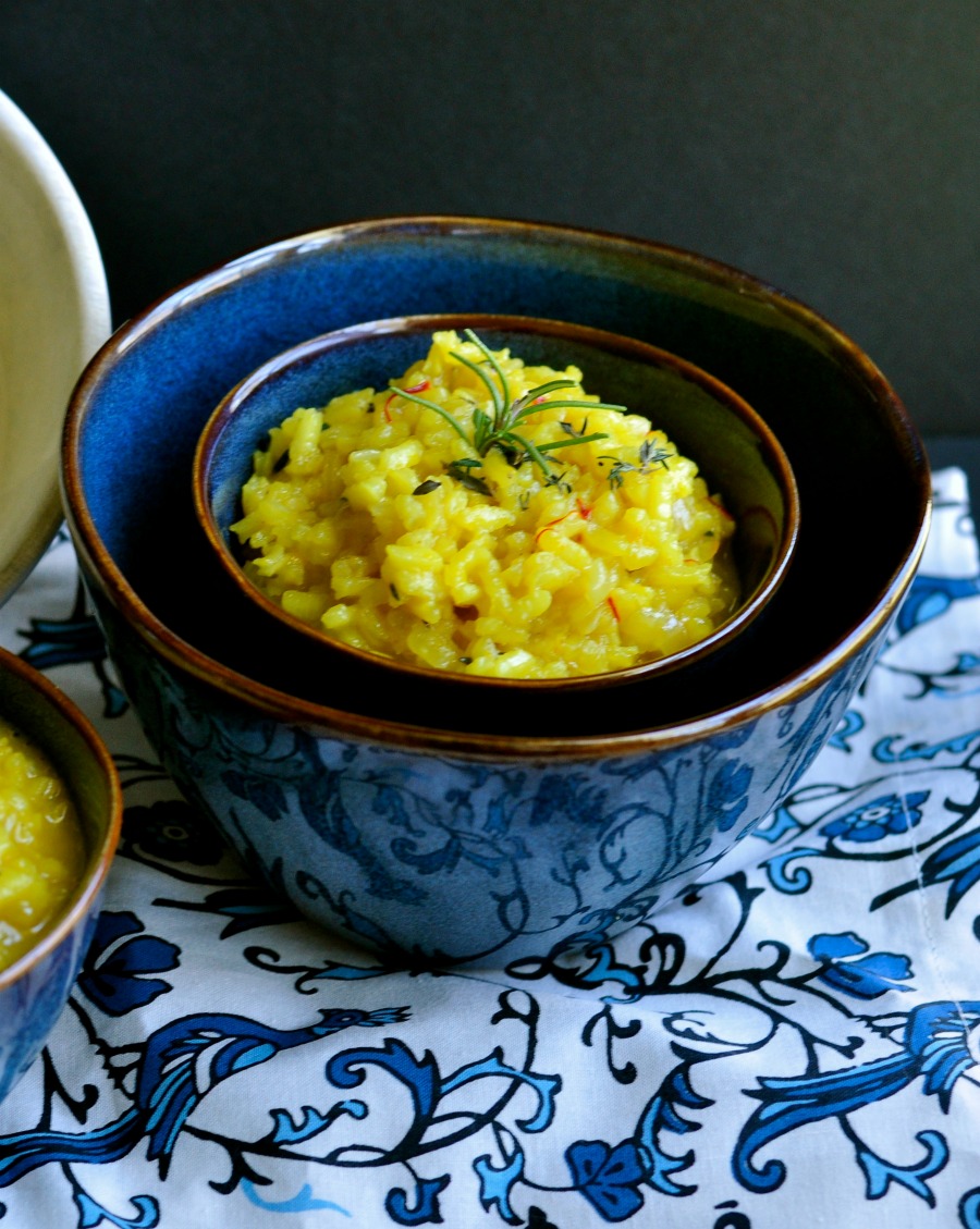 Real Food Girl Unmodified Guest Posts for Mommypotamus- Risotto alla Milanese with Herbs