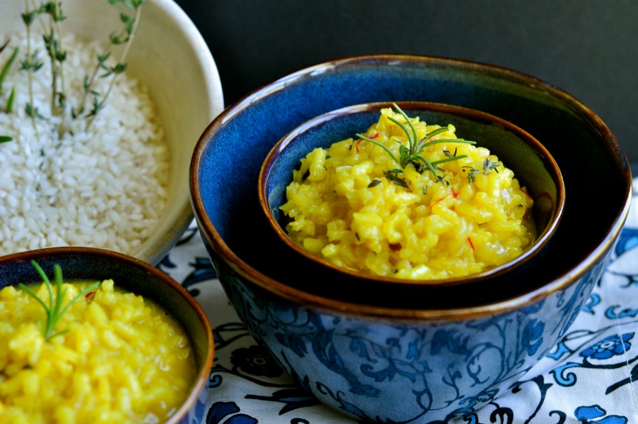 Real Food Girl Unmodified Guest Posts for Mommypotamus- Risotto alla Milanese with Herbs