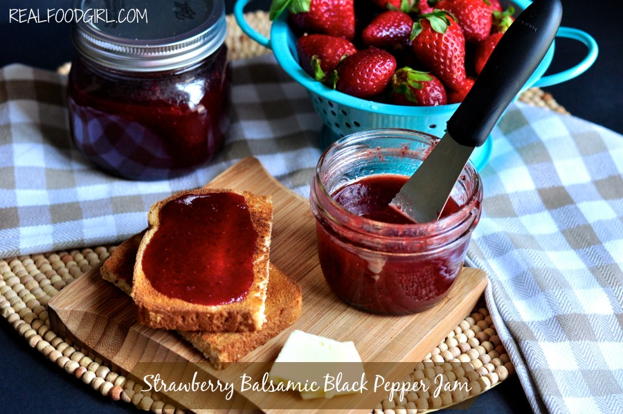 Strawberry Balsamic Black Pepper Jam by Real Food Girl: Unmodified