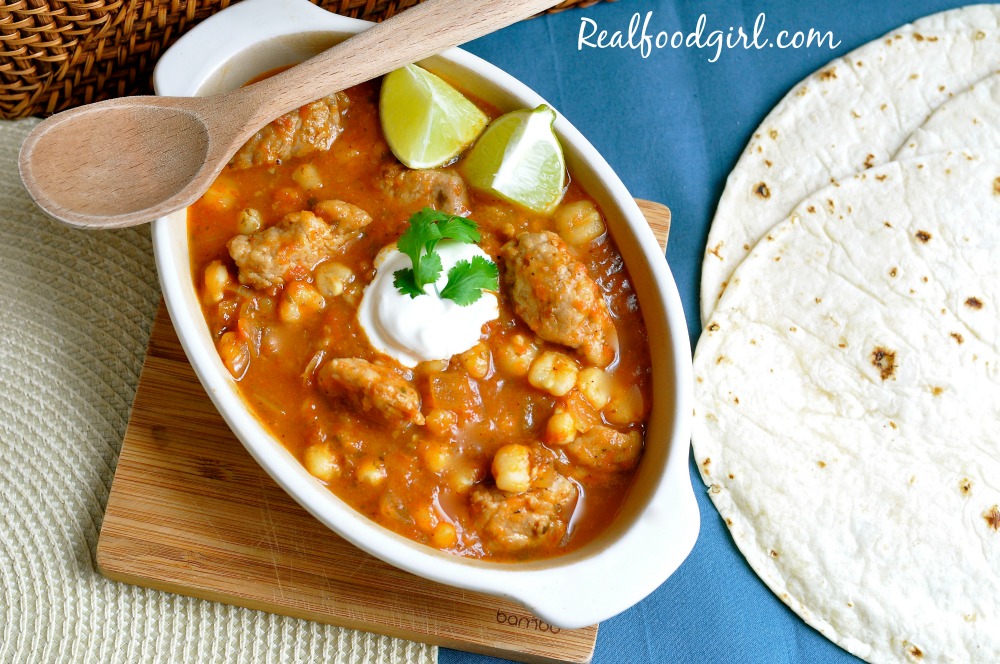 30-Minute Mondays- Speedy Pork Pozole by Real Food Girl Unmodified. My mouth is watering! Pinning so I remember to make this soon!