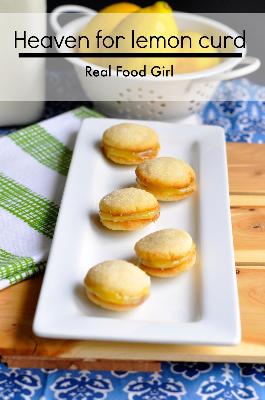 Lemon Gems. Buttery cookies sandwich tart, yet sweet lemon curd filling| Real Food Girl: Unmodified