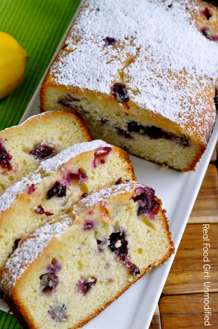 Lemon Blueberry Loaf Cakes by Real Food Girl: Unmodified