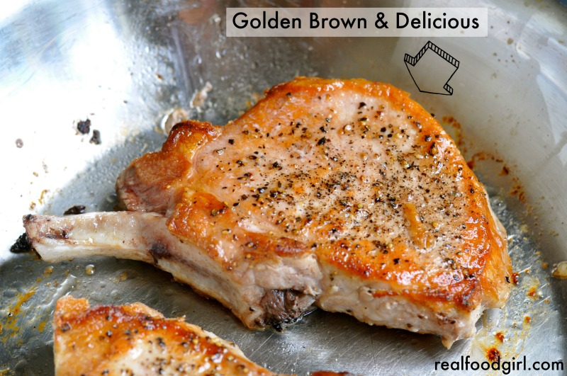 30-Minute Mondays-Pork-Chops-Shallot-Sherry-Pan-Sauce by Real Food Girl: Unmodified.
