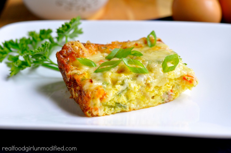 Cheese and Sausage Egg Bake by Real Food Girl: Unmodified