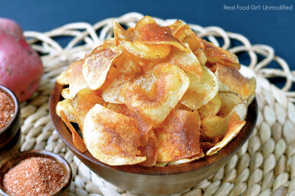 Homemade Potato Chips with House Seasoning| www.realfoodgirl.com